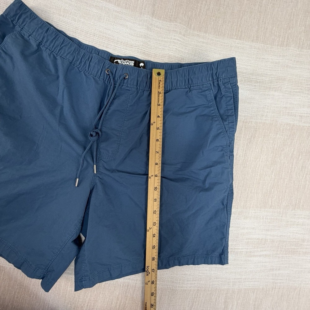 Mountain Khakis Poplin Deck Shorts Men's Sz L Blue Classic Fit Stretch Large - Picture 7 of 8